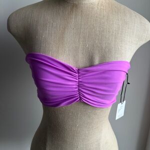 Jade Swim Ava Bandeau in Orchid Size XL
